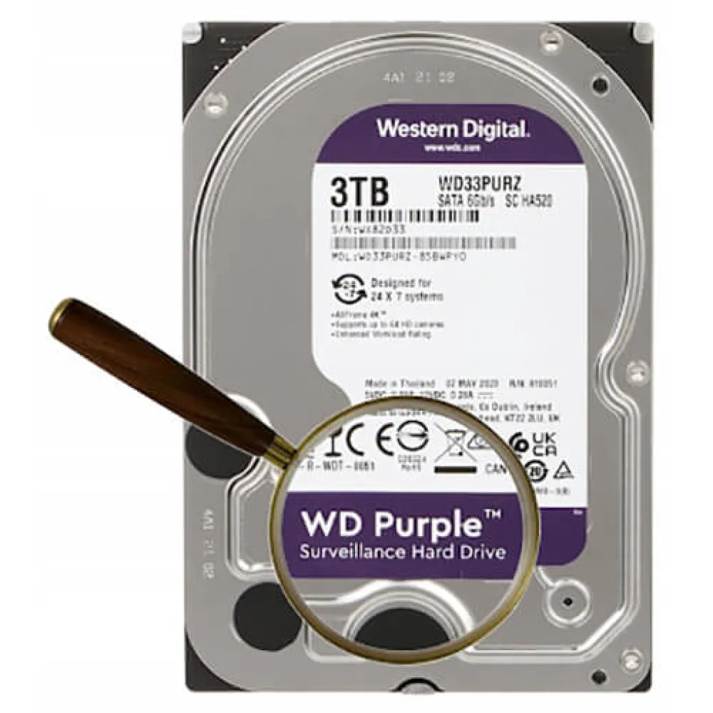 Жорсткий диск 3.5" 2TB 64MB Western Digital Purple (WD33PURZ)- Фото 4